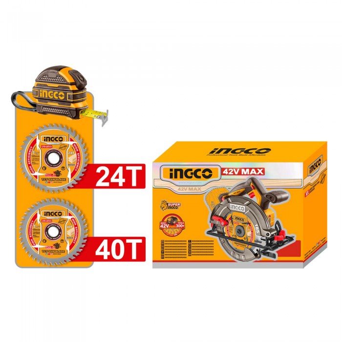 Δισκοπρίονο Μπαταρίας 42V Li-Ion INGCO CSLI4218511E