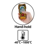 Ψηφιακό Πολύμετρο 1000V True RMS με Μέτρηση AC/DC/ Αντίστασης/ Χωρητικότητας/ Συχνότητας/ Θερμοκρασίας/ NCV INGCO DM110004