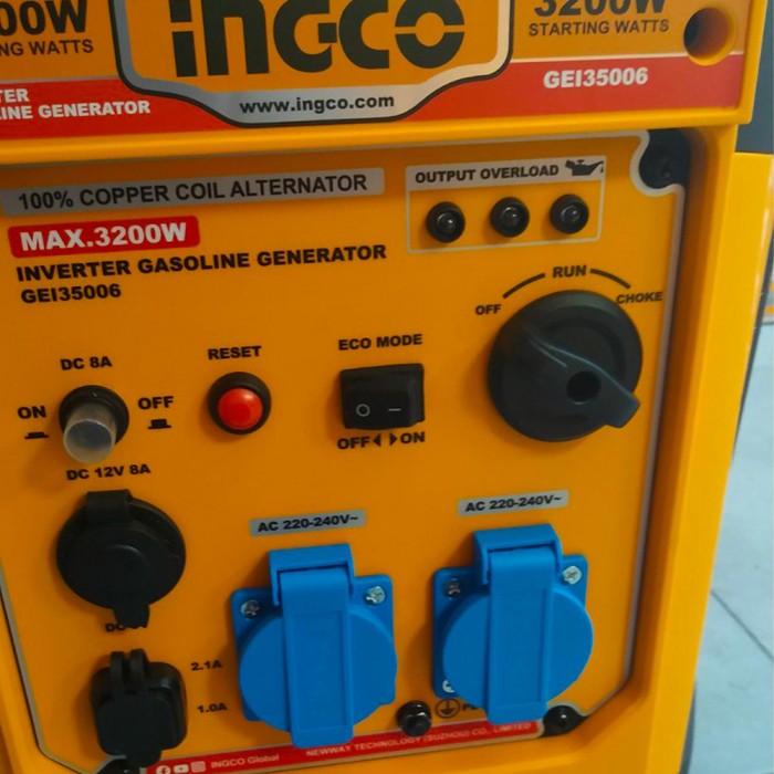 Γεννήτρια Inverter Βαλιτσάκι Βενζίνης 3.2kw 4kva 4hp INGCO GEI35006