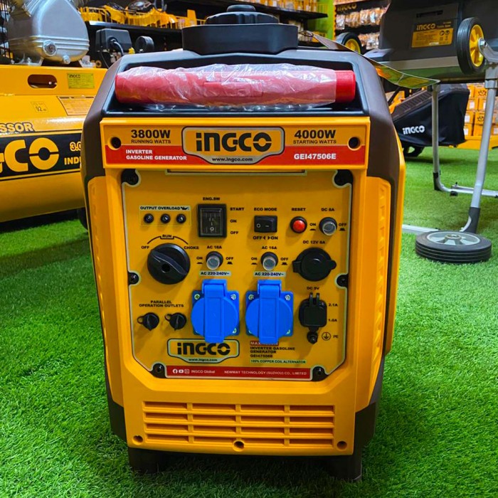 Γεννήτρια Inverter Βαλιτσάκι Βενζίνης 4kw 5kva 5hp INGCO GEI47506E