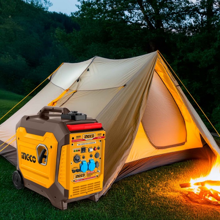 Γεννήτρια Inverter Βαλιτσάκι Βενζίνης 4kw 5kva 5hp INGCO GEI47506E