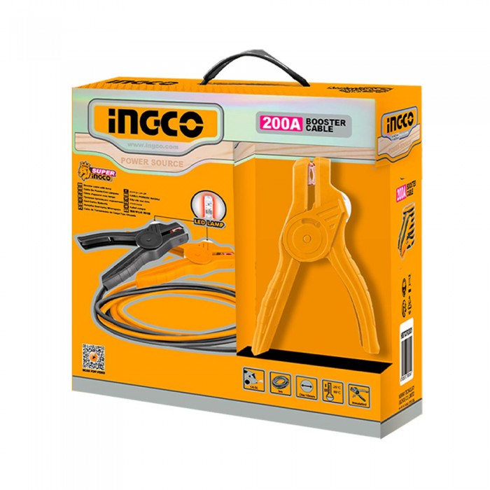 Καλώδια Μπαταριών 600A με Led INGCO HBTCP6008L