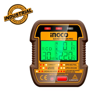 Όργανο Ελέγχου Ορθής Καλωδίωσης Πρίζας INGCO HESST30011