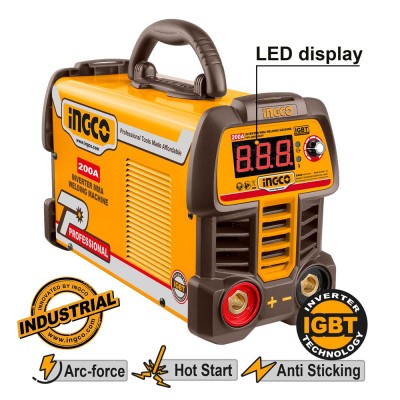 Ηλεκτροκόλληση Inverter 200Α INGCO MMA20069E