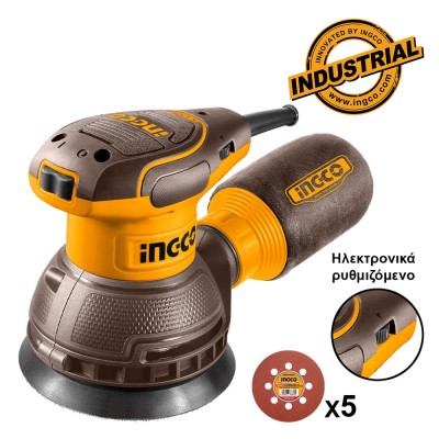Ηλεκτρικό Περιστροφικό Τριβείο Χούφτας 320W Φ125mm Ingco RS3216