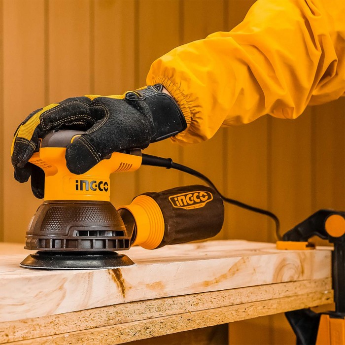 Ηλεκτρικό Περιστροφικό Τριβείο Χούφτας 320W Φ125mm Ingco RS3216
