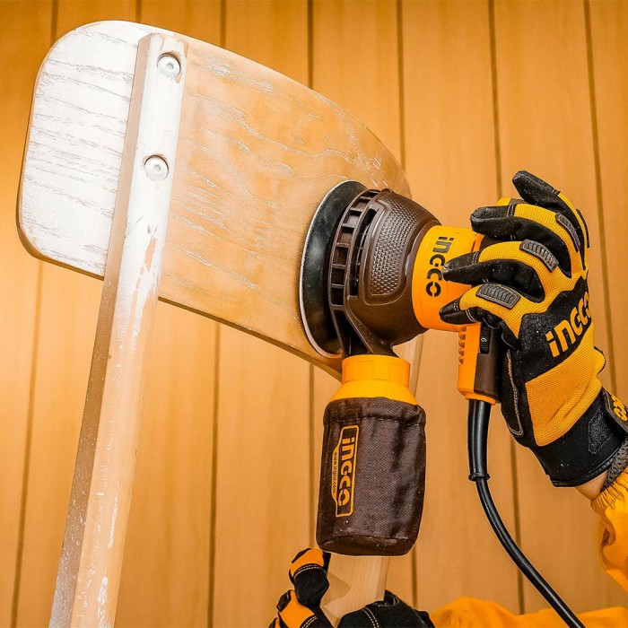 Ηλεκτρικό Περιστροφικό Τριβείο Χούφτας 320W Φ125mm Ingco RS3216