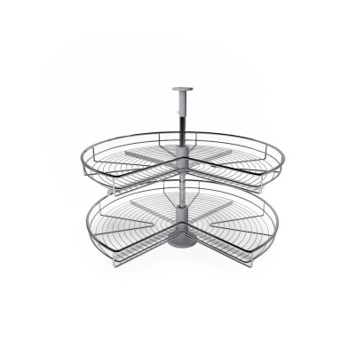 Περιστρεφόμενο 3/4 Φ70,5 για Ερμάριο 80x80cm σε χρώμα Χρώμιο Inoxa 828B/705C 0075-1090
