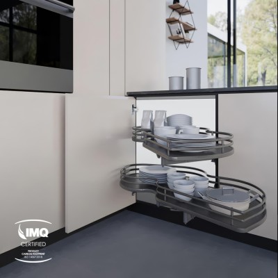 Μηχανισμός Τυφλού Combi's 2 για Πόρτα 45cm - Δεξί Άνοιγμα σε χρώμα Ardesia/Ανθρακί Inoxa Ellite 846BE/DX45AR 0075-1571