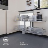Μηχανισμός Τυφλού Compact 2 με Φρένο για Πόρτα 60cm σε χρώμα Ardesia/Ανθρακί Inoxa Ellite 839BE/60AR 0075-1619