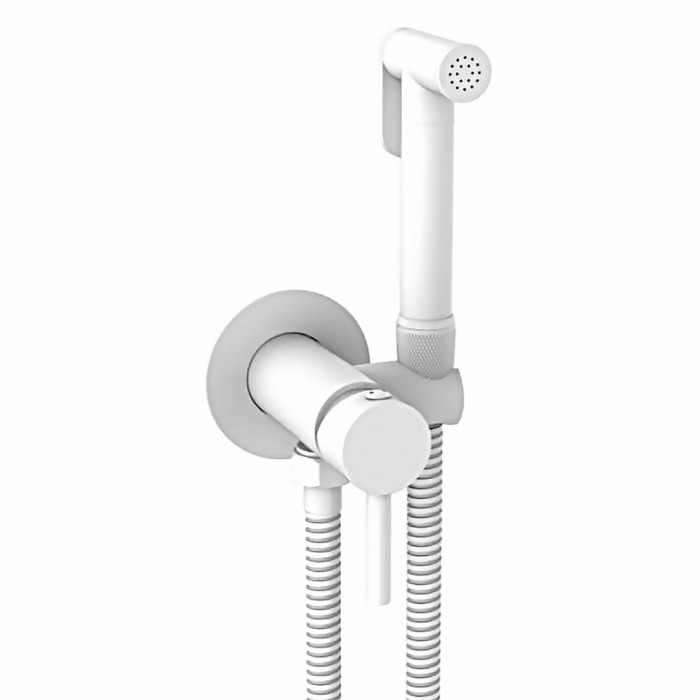 Σετ Διακόπτη Mix Μπιντέ Λευκός Minimal με Στήριγμα 097629