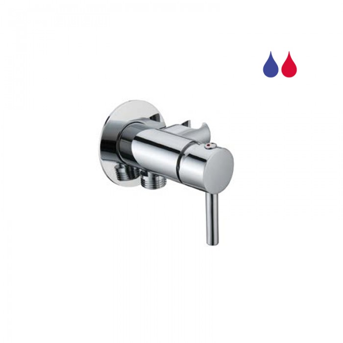 Διακόπτης μπιντέ αναμεικτικός εντοιχιζόμενος με στήριγμα Χρώμιο 096537