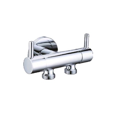 Διακόπτης μπιντέ γωνιακός διπλός 1/2" χρώμιο 094165