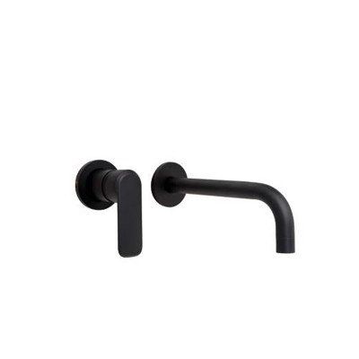 Εντοιχιζόμενη μπαταρία νιπτήρα με βαλβίδα Pop-Up Interflex  Μαύρη 087021 Chiara