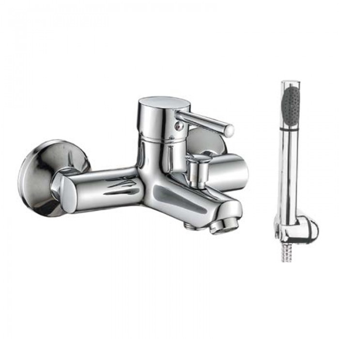 Μπαταρία μπάνιου με σετ ντους Interflex Χρώμιο 082489 Art