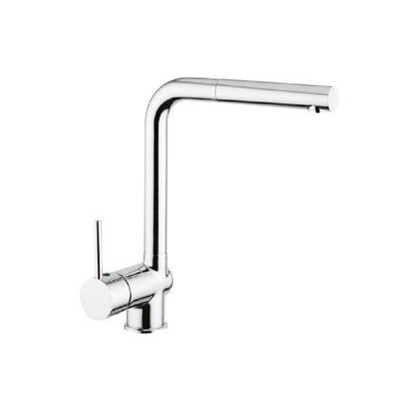 Μπαταρία νεροχύτη ψηλή (πλάγια βούρτσα) Interflex Χρώμιο 085377 Ioli