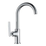 Μπαταρία μπάνιου νιπτήρα ψηλή με ρουξούνι Interflex  Χρώμιο 087079 Zen