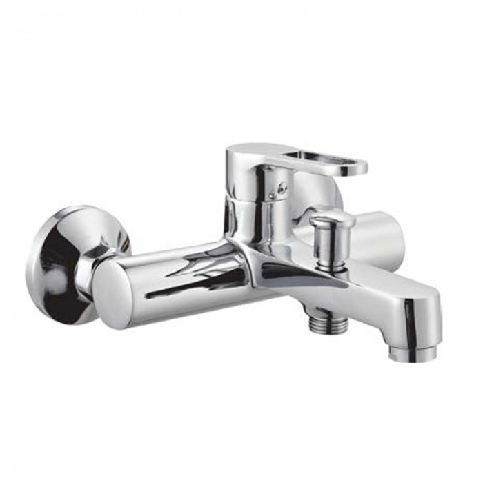 Μπαταρία μπάνιου με σετ ντούς Interflex Χρώμιο 086819 Leader