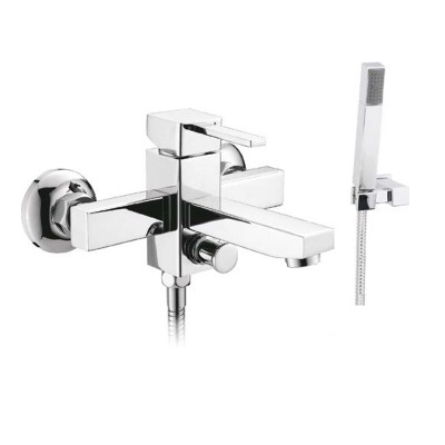 Μπαταρία μπάνιου με σετ ντους Interflex Χρώμιο 083680 Quattro