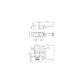 Ποδοβαλβίδα διπλή ζεστό-κρύο Interflex Χρώμιο 345370 MCM