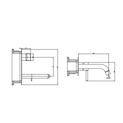 Εντοιχιζόμενη μπαταρία νιπτήρα Interflex Χρώμιο 086990 Fine