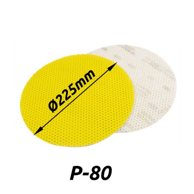 Δίσκος γυαλόχαρτου Velcro Ø225mm με Κόκκωση P80 JÖST SUPERPAD 423-A 80 25202