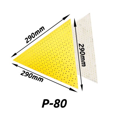 Δίσκος γυαλόχαρτου Τριγωνικός Velcro Διάτρητος 290x290mm με Κόκκωση P80 JÖST SUPERPAD 444-A 80 45543