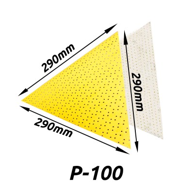 Δίσκος γυαλόχαρτου Τριγωνικός Velcro Διάτρητος 290x290mm με Κόκκωση P100 JÖST SUPERPAD 444-A 100 45544