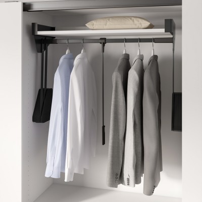 Ασανσέρ Ντουλάπας με Ράφι 985-1168mm Μαύρο Kesseboehmer CΟΝΕRΟ 238285-7021