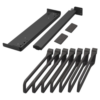 Παντελονοθήκη Πλαϊνή με 7 κρεμάστρες Μαύρη Kesseboehmer CΟΝΕRΟ 238383-7021