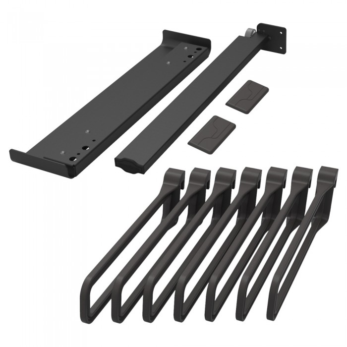 Παντελονοθήκη Πλαϊνή με 7 κρεμάστρες Μαύρη Kesseboehmer CΟΝΕRΟ 238383-7021