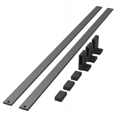 Φράχτης Παπουτσιών Ντουλάπας 1114 x 24 x 38 mm Μαύρο Kesseboehmer CΟΝΕRΟ 238438-7021