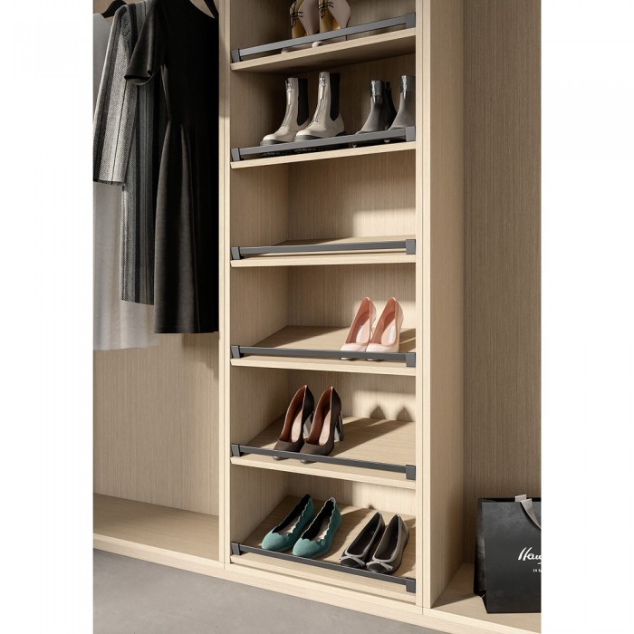 Φράχτης Παπουτσιών Ντουλάπας 582 x 24 x 38 mm Μαύρο Kesseboehmer CΟΝΕRΟ 238723-7021