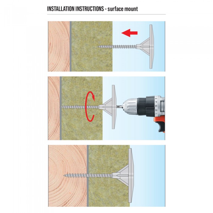 Πλαστικό Στήριγμα Θερμομονωτικών Πλακών Ø60mm χωρίς Καρφίδα Klimas TDP060 46245
