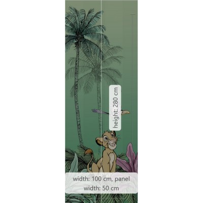 Φωτοταπετσαρία Τοίχου KOMAR "Jungle Simba" σειρά "DISNEY MARVEL" 100x280cm DX2-019