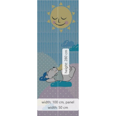 Φωτοταπετσαρία Τοίχου KOMAR "Winnie Pooh Take a Nap" σειρά "DISNEY MARVEL" 100x280cm DX2-083