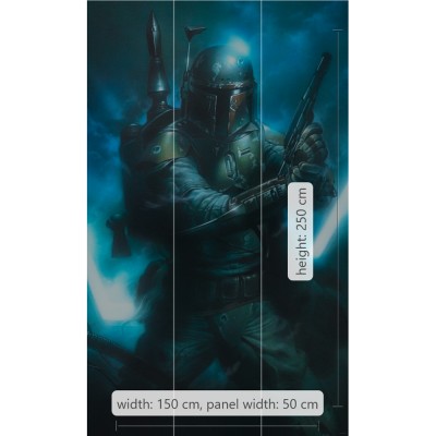 Φωτοταπετσαρία Τοίχου KOMAR "Star Wars Classic Bounty Hunter" σειρά "DISNEY MARVEL" 150x250cm DX3-034