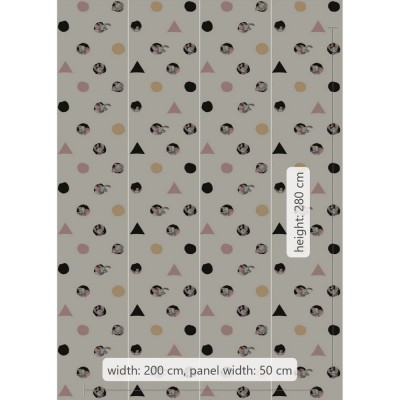 Φωτοταπετσαρία Τοίχου KOMAR "Dumbo Angles & Dots" σειρά "DISNEY MARVEL" 200x280cm DX4-003