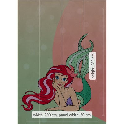 Φωτοταπετσαρία Τοίχου KOMAR "Ariel Pastell" σειρά "DISNEY MARVEL" 200x280cm DX4-027
