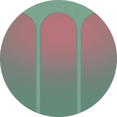 Αυτοκόλλητη Φωτοταπετσαρία Τοίχου KOMAR "Three Doors" σειρά "DOTS" Ø125cm D1-001