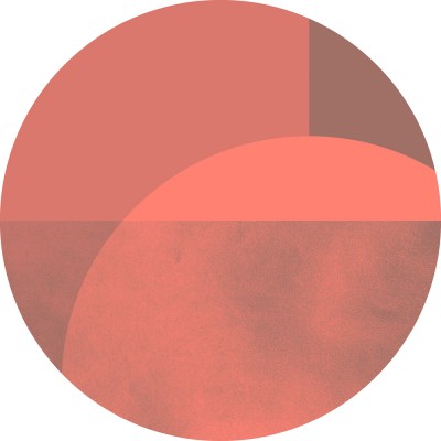 Αυτοκόλλητη Φωτοταπετσαρία Τοίχου KOMAR "Roselux" σειρά "DOTS" Ø125cm D1-002