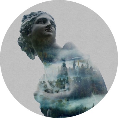 Αυτοκόλλητη Φωτοταπετσαρία Τοίχου KOMAR "Gaia" σειρά "DOTS" Ø125cm D1-049