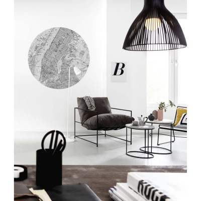 Αυτοκόλλητη Φωτοταπετσαρία Τοίχου KOMAR "Map" σειρά "DOTS" Ø125cm D1-056