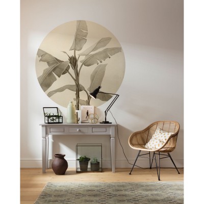 Αυτοκόλλητη Φωτοταπετσαρία Τοίχου KOMAR "Banana Plant" σειρά "DOTS" Ø125cm D1-095