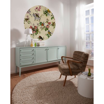 Αυτοκόλλητη Φωτοταπετσαρία Τοίχου KOMAR "Bird Party" σειρά "DOTS" Ø125cm D1-100