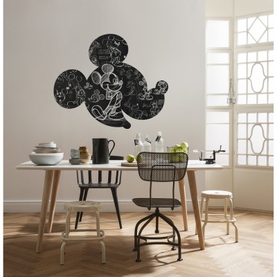 Αυτοκόλλητη Φωτοταπετσαρία Τοίχου KOMAR "Mickey Head Illustration" σειρά "DOTS" 127x127cm DD1-008