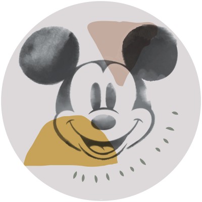 Αυτοκόλλητη Φωτοταπετσαρία Τοίχου KOMAR "Mickey Abstract" σειρά "DOTS" Ø125cm DD1-039