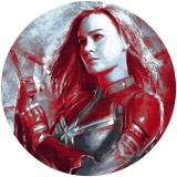 Αυτοκόλλητη Φωτοταπετσαρία Τοίχου KOMAR "Avengers Painting Captain Marvel" σειρά "DOTS" Ø125cm DD1-046