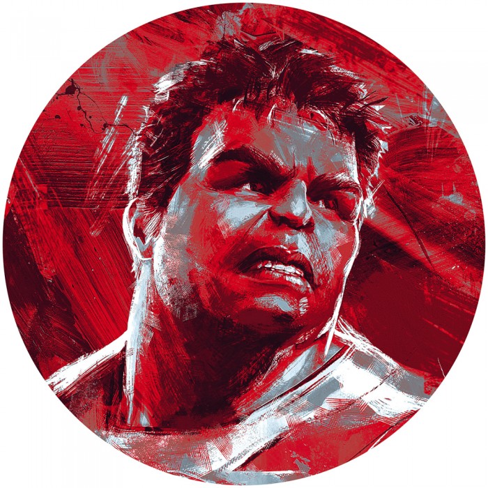 Αυτοκόλλητη Φωτοταπετσαρία Τοίχου KOMAR "Avengers Painting Hulk" σειρά "DOTS" Ø125cm DD1-047