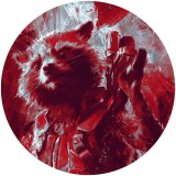 Αυτοκόλλητη Φωτοταπετσαρία Τοίχου KOMAR "Avengers Painting Rocket Raccoon" σειρά "DOTS" Ø125cm DD1-052